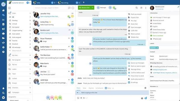 Wassenger shared WhatsApp inbox